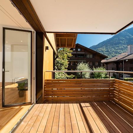 Moderne Neubauwohnung In Wilderswil Extérieur photo