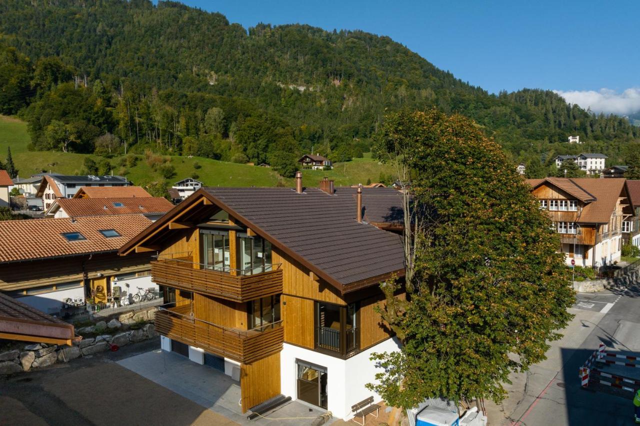 Moderne Neubauwohnung In Wilderswil Extérieur photo