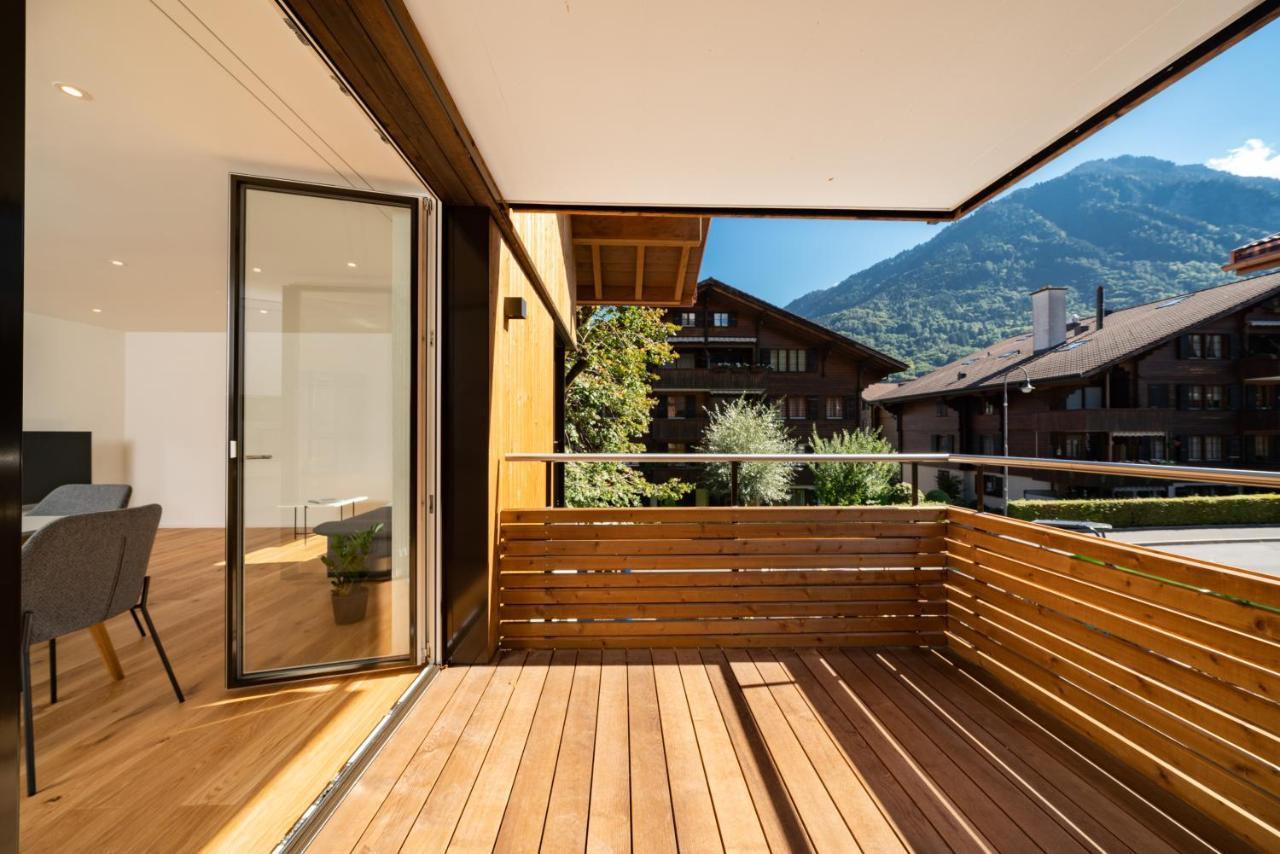 Moderne Neubauwohnung In Wilderswil Extérieur photo